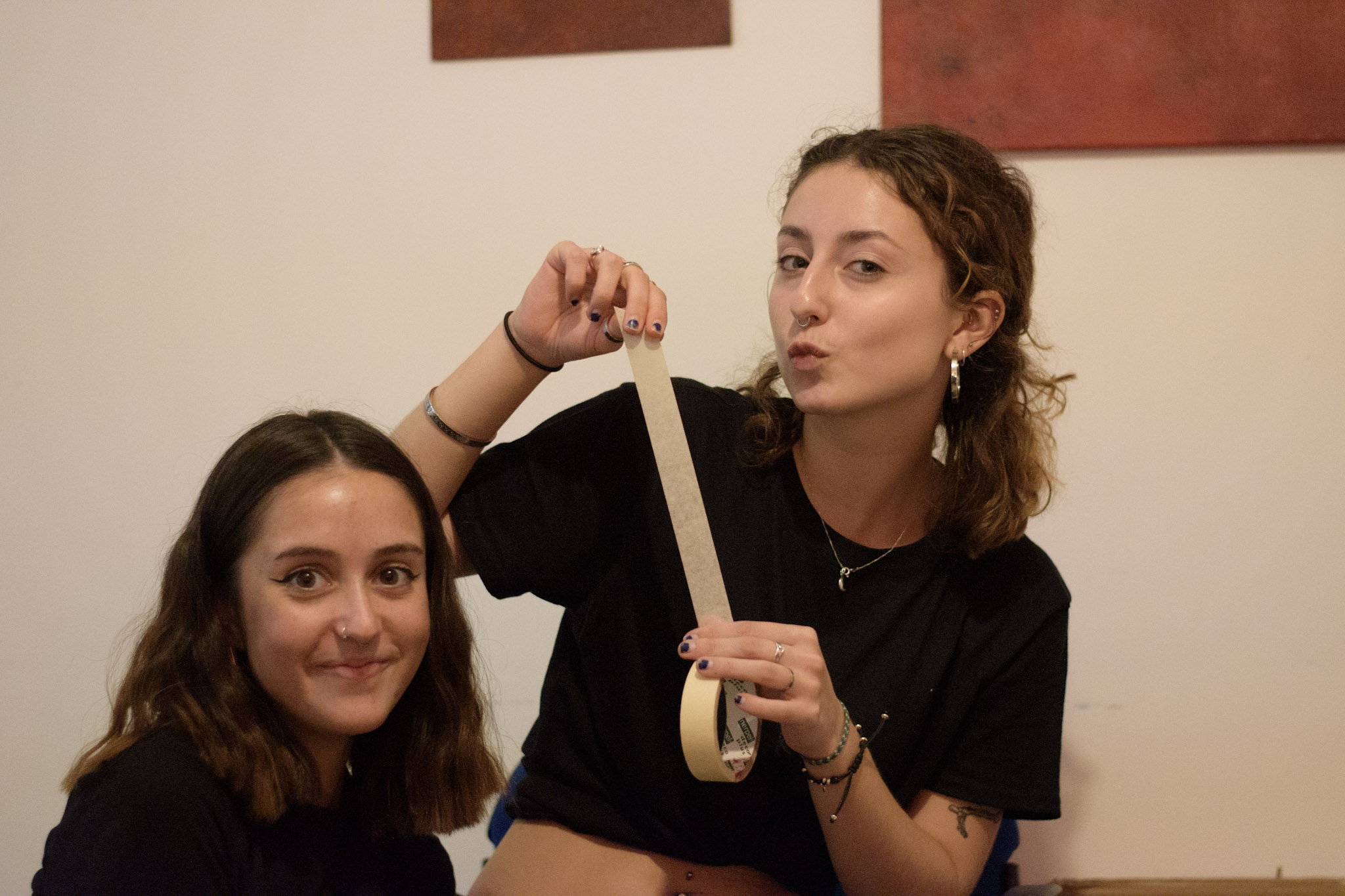 shooting behind the scenes, art and makeup department