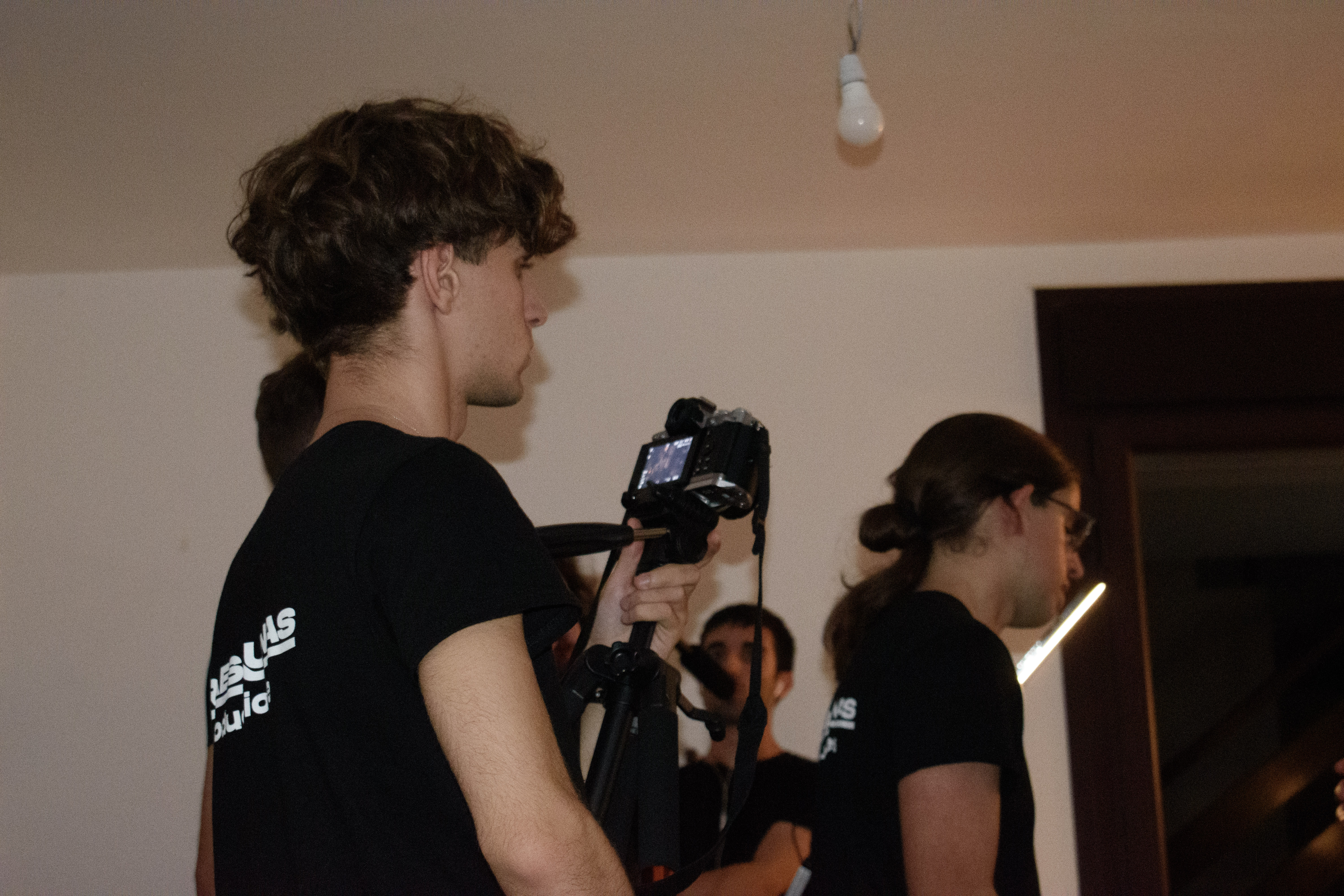 shooting behind the scenes, art and makeup department