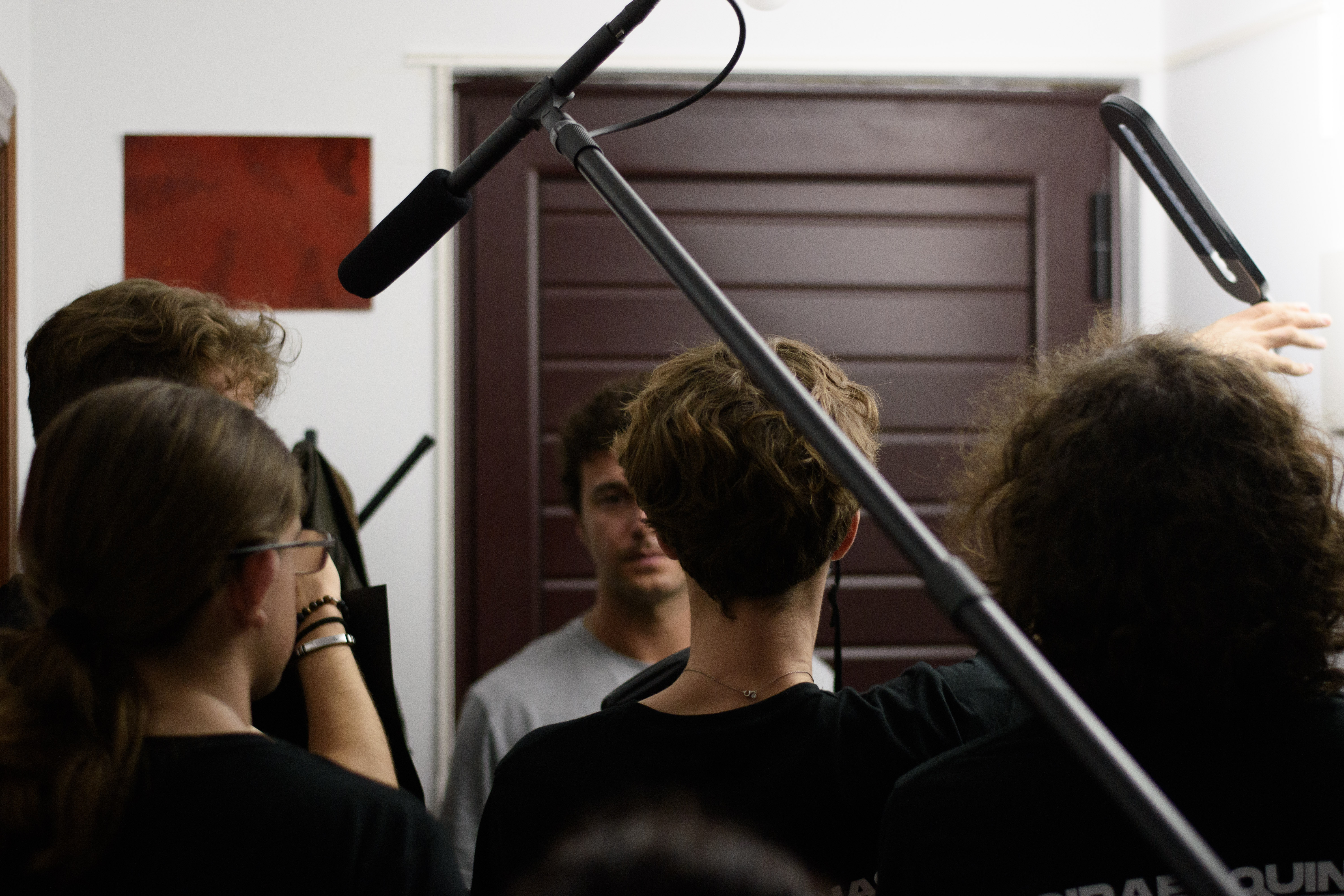 shooting behind the scenes, art and makeup department